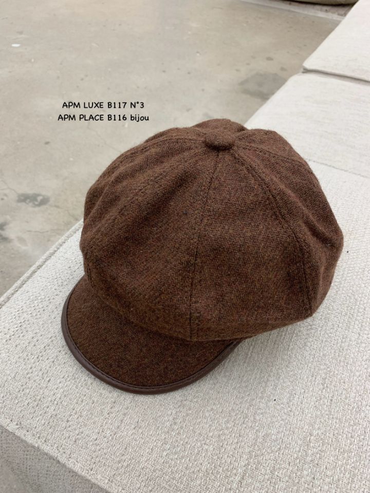 N3韓國代購㊣女士新款熱賣推薦時尚休閑25秋冬帽子羊毛貝雷N3帽子圖色2