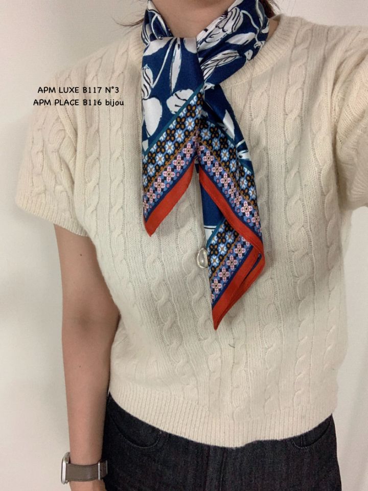 N3東大門㊣實拍女士新品推薦熱賣人氣休閑圍巾披肩花朵絲綢N3圍巾/披肩