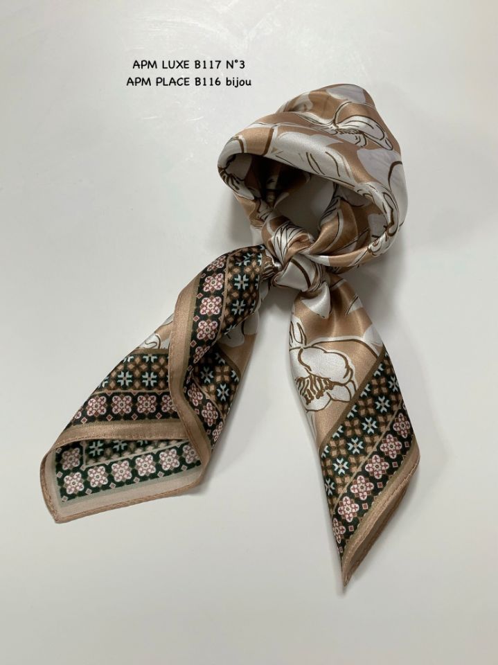 N3東大門㊣實拍女士新品推薦熱賣人氣休閑圍巾披肩花朵絲綢N3圍巾/披肩