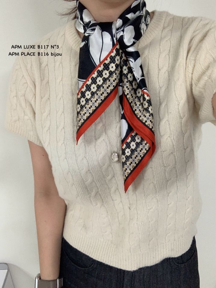 N3東大門㊣實拍女士新品推薦熱賣人氣休閑圍巾披肩花朵絲綢N3圍巾/披肩