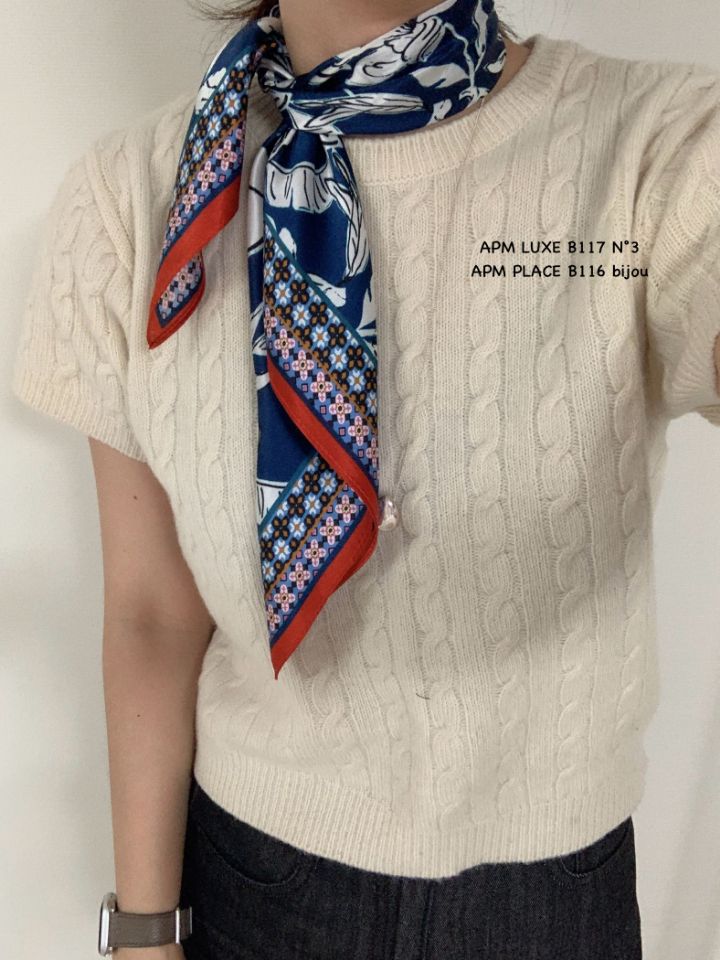 N3東大門㊣實拍女士新品推薦熱賣人氣休閑圍巾披肩花朵絲綢N3圍巾/披肩