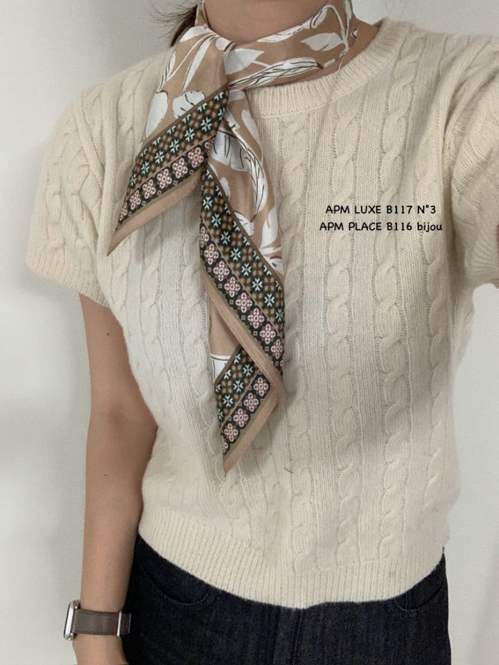 N3東大門㊣實拍女士新品推薦熱賣人氣休閑圍巾披肩花朵絲綢N3圍巾/披肩