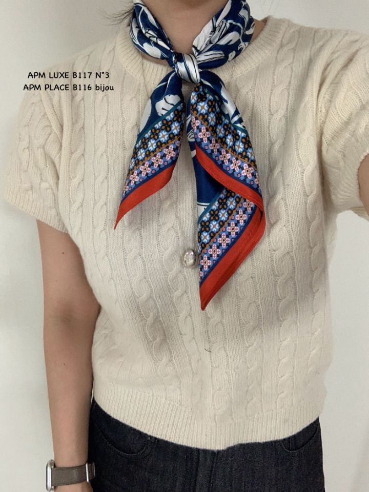 N3東大門㊣實拍女士新品推薦熱賣人氣休閑圍巾披肩花朵絲綢N3圍巾/披肩