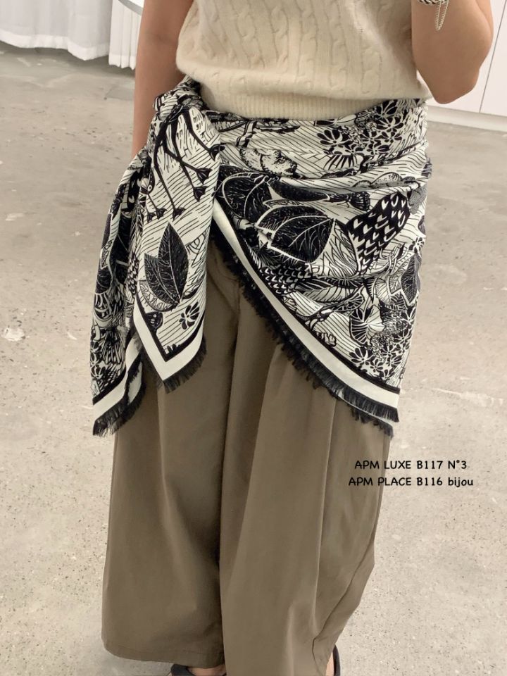 N3東大門㊣代購女裝新品休閑熱賣25秋冬職業時尚人氣圍巾披肩N3圍巾/披肩