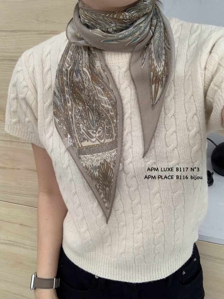 N3東大門㊣代購女裝新款推薦人氣時尚25秋冬圍巾披肩羊毛絲綢N3圍巾/披肩