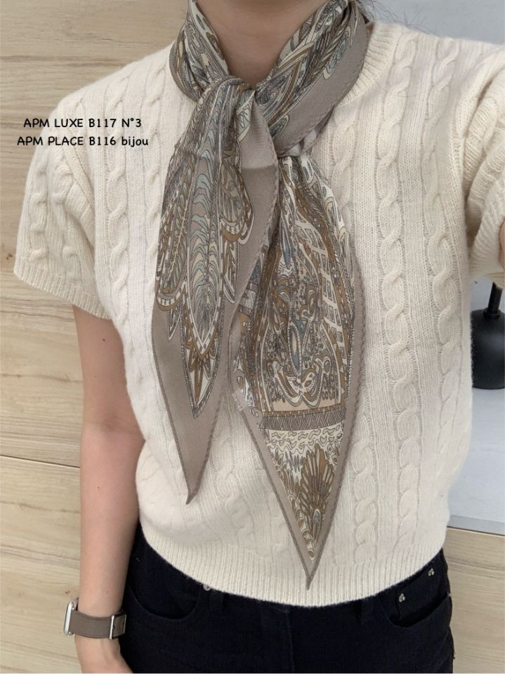 N3東大門㊣代購女裝新款推薦人氣時尚25秋冬圍巾披肩羊毛絲綢N3圍巾/披肩