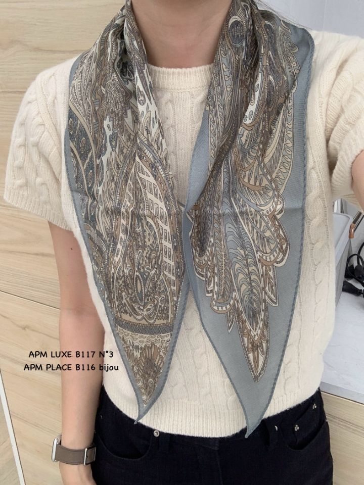 N3東大門㊣代購女裝新款推薦人氣時尚25秋冬圍巾披肩羊毛絲綢N3圍巾/披肩