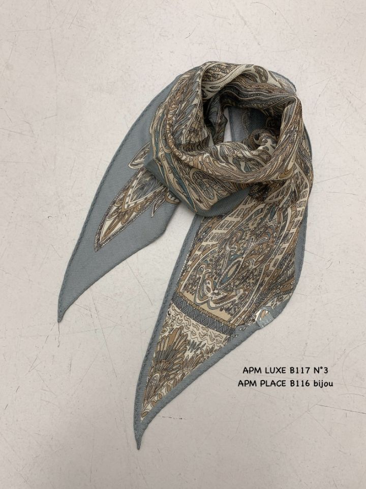 N3東大門㊣代購女裝新款推薦人氣時尚25秋冬圍巾披肩羊毛絲綢N3圍巾/披肩圖色3