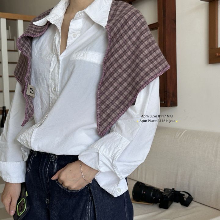 N3東大門㊣代購女士新款時尚休閑職業25秋冬人氣熱賣圍巾披肩N3圍巾/披肩