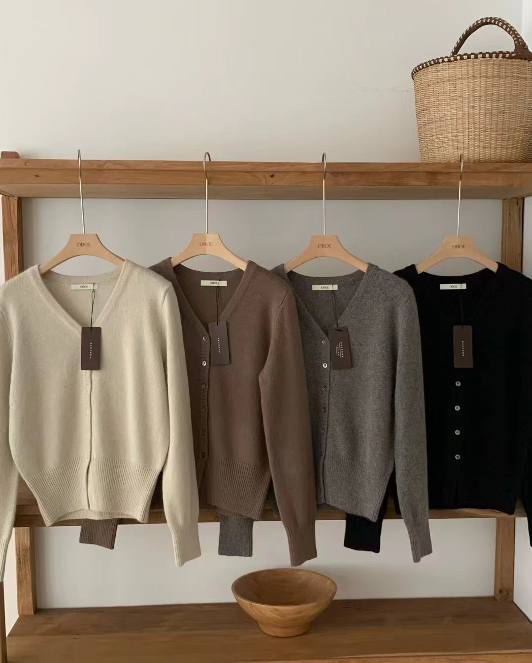 OBOE韓國代購㊣女士新品人氣職業休閑推薦熱賣時尚25秋冬針織衫OBOE針織衫
