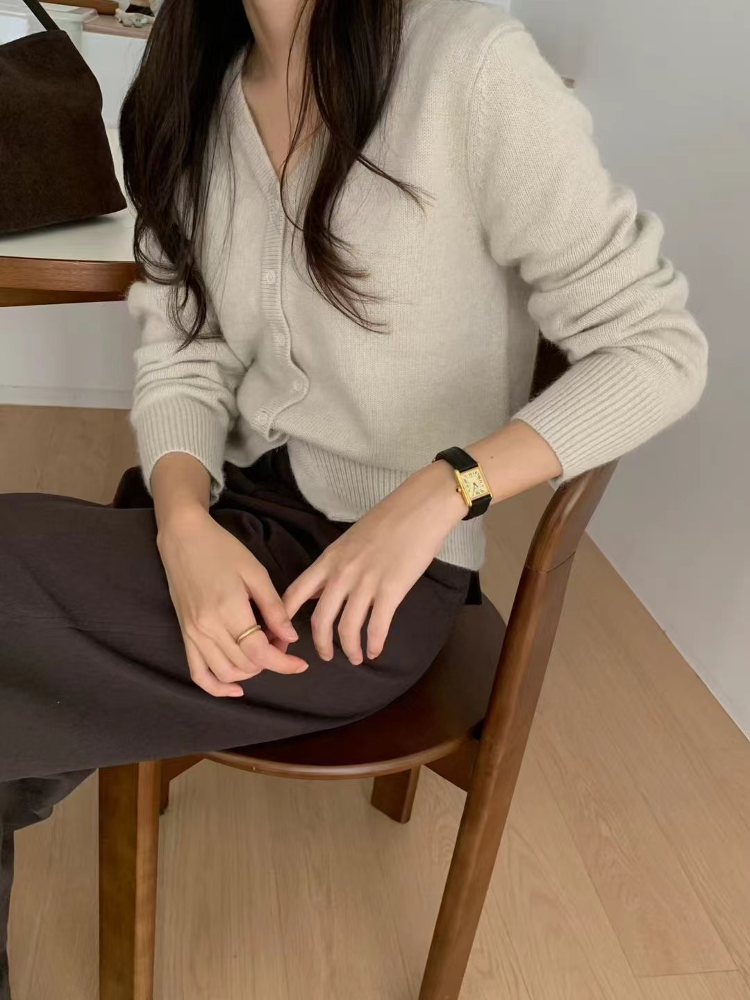 OBOE韓國代購㊣女士新品人氣職業休閑推薦熱賣時尚25秋冬針織衫OBOE針織衫圖色1