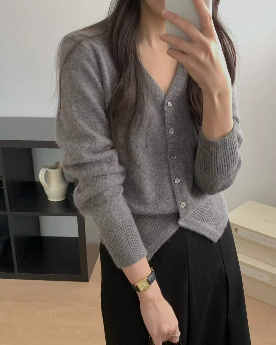 OBOE韓國代購㊣女士新品人氣職業休閑推薦熱賣時尚25秋冬針織衫OBOE針織衫圖色3