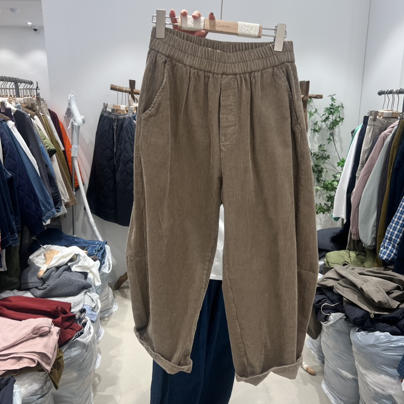 BLOOM韓國直郵㊣女裝新款人氣職業時尚推薦熱賣休閑褲燈芯絨BLOOM-S休閑褲圖色1