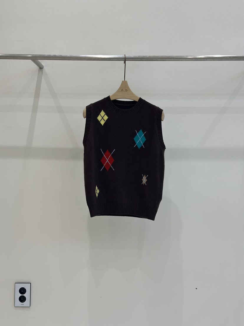 AUTUMN BEIGE-Q東大門㊣實拍女裝新款人氣職業25秋冬吊帶背心A.b/AUTUMN BEIGE吊帶/背心圖色3