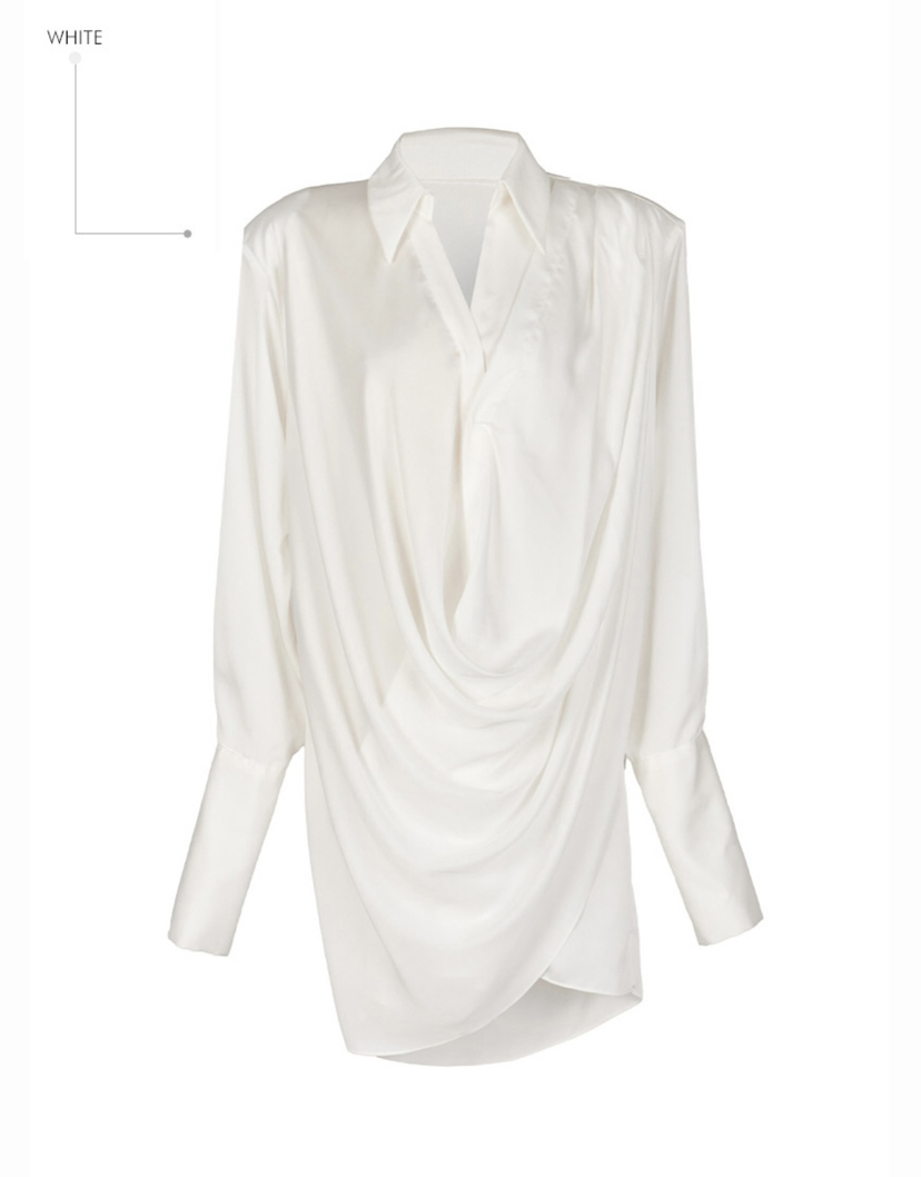 VAN NZILL東大門㊣直郵女士新款休閑熱賣襯衫蕾絲衫工裝長款VAN NZILL襯衫/蕾絲衫圖色1