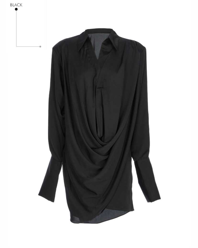 VAN NZILL東大門㊣直郵女士新款休閑熱賣襯衫蕾絲衫工裝長款VAN NZILL襯衫/蕾絲衫圖色2