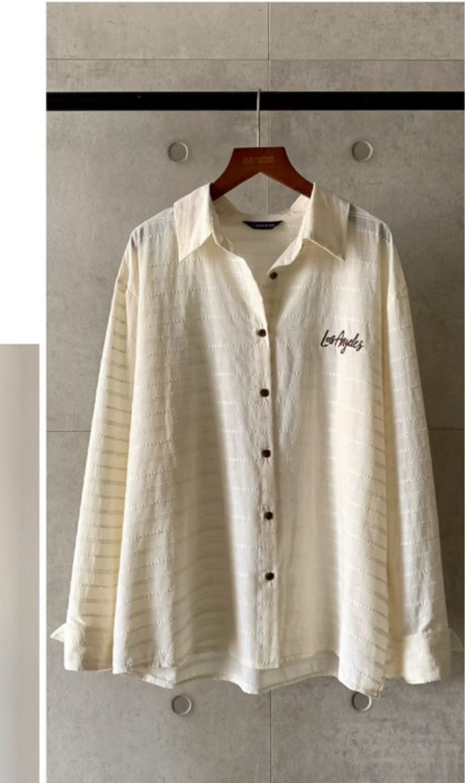 DAVICHI韓國直郵㊣女裝新款時尚職業25秋冬熱賣襯衫蕾絲衫條紋DAVICHI襯衫/蕾絲衫圖色1