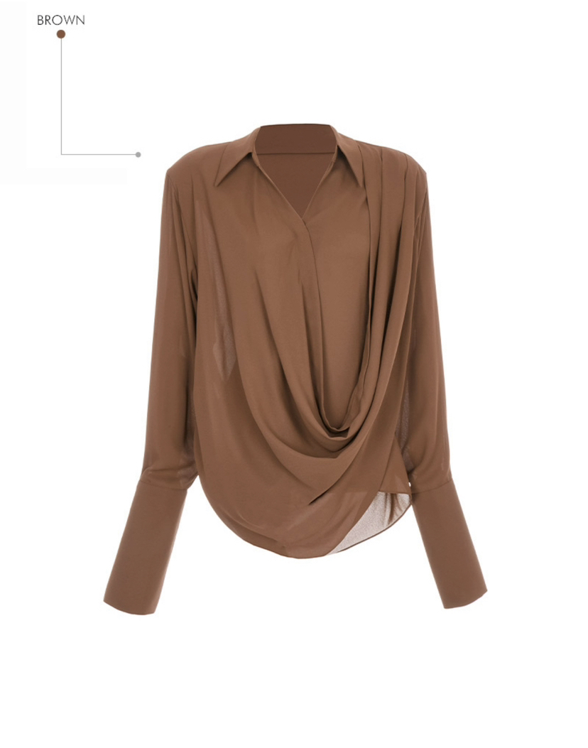 VAN NZILL東大門㊣直郵女裝新品休閑推薦時尚人氣襯衫蕾絲衫VAN NZILL襯衫/蕾絲衫圖色3