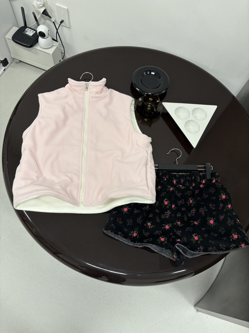 PLATFORM-L韓國代購㊣女士新品人氣時尚25秋冬推薦短褲雙面PLATFORM短褲