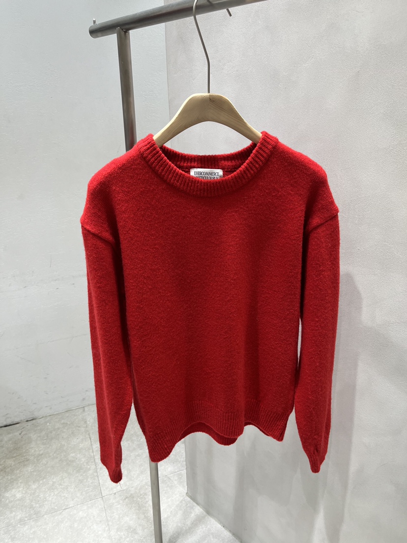 EVERCOMMERCE METICULOUSLY DESIGNED韓國直郵㊣女裝新款真品針織衫褶皺EVERCOMMERCE針織衫圖色1