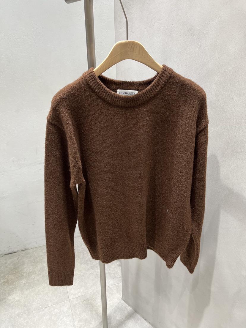 EVERCOMMERCE METICULOUSLY DESIGNED韓國直郵㊣女裝新款真品針織衫褶皺EVERCOMMERCE針織衫圖色3