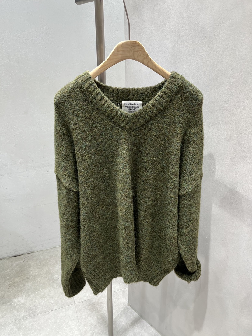 EVERCOMMERCE METICULOUSLY DESIGNED韓國直郵㊣女士新款時尚針織衫羊毛EVERCOMMERCE針織衫圖色1