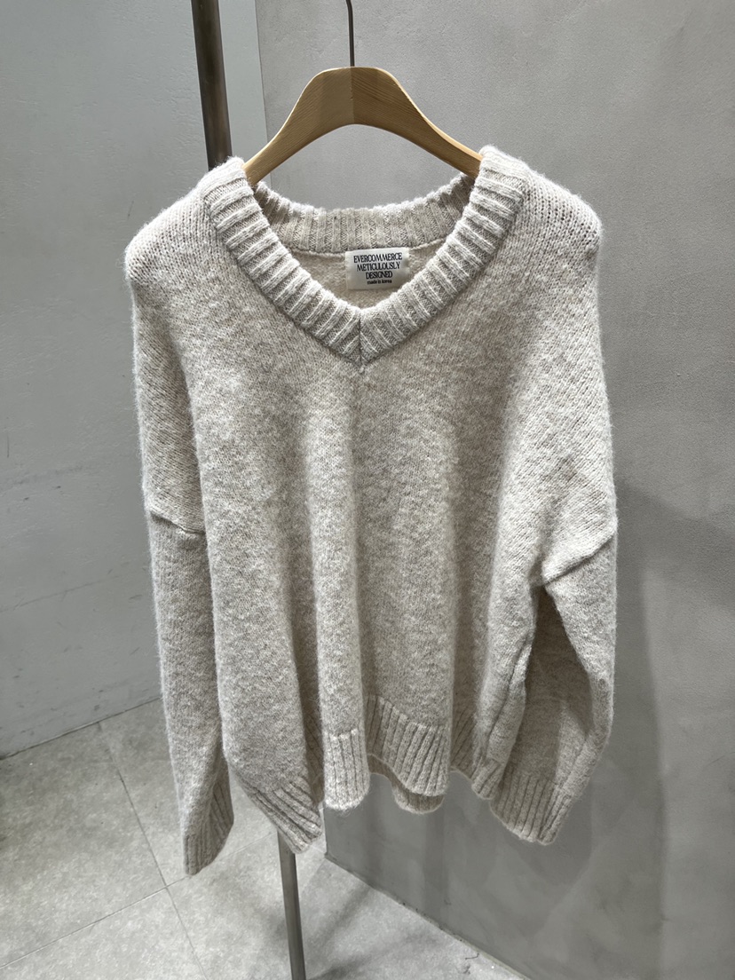 EVERCOMMERCE METICULOUSLY DESIGNED韓國直郵㊣女士新款時尚針織衫羊毛EVERCOMMERCE針織衫圖色2