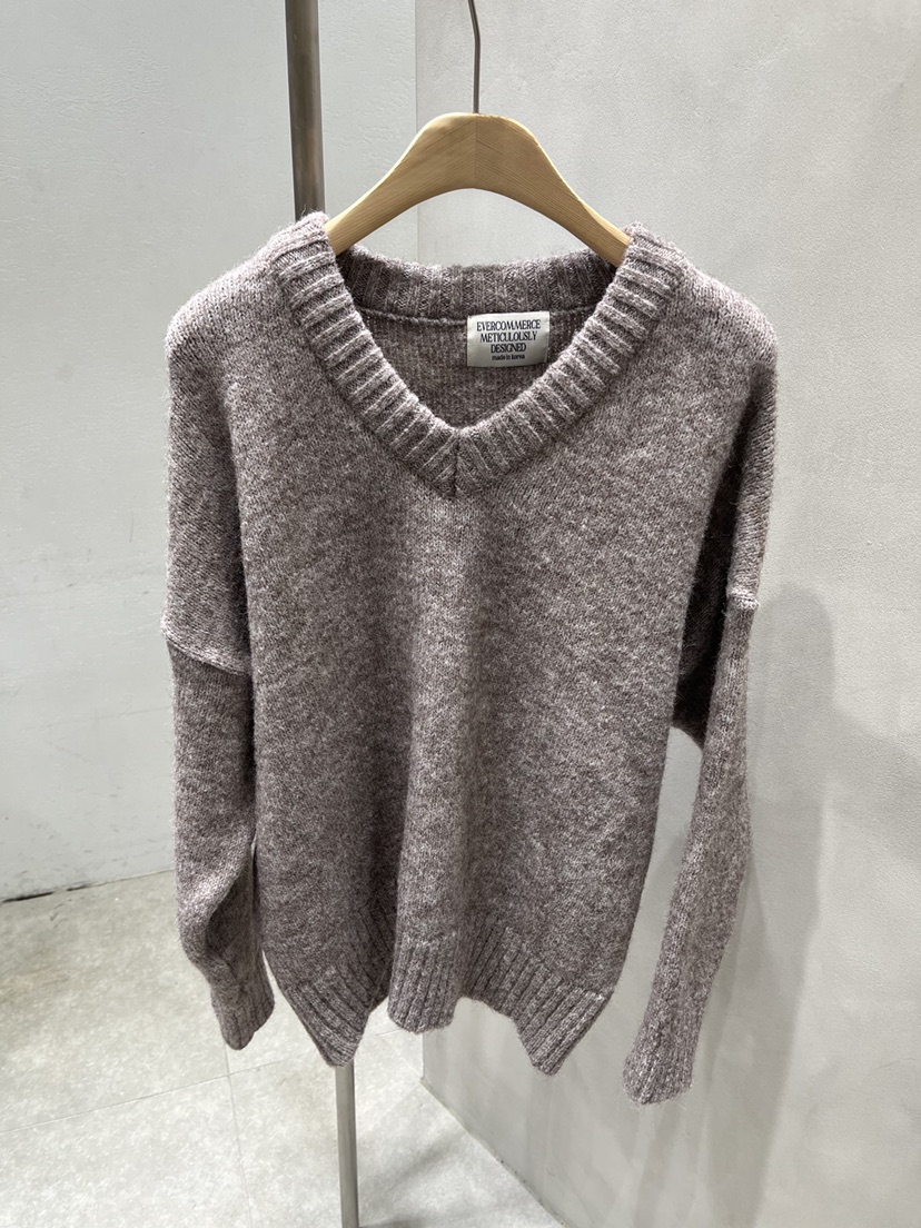 EVERCOMMERCE METICULOUSLY DESIGNED韓國直郵㊣女士新款時尚針織衫羊毛EVERCOMMERCE針織衫圖色3
