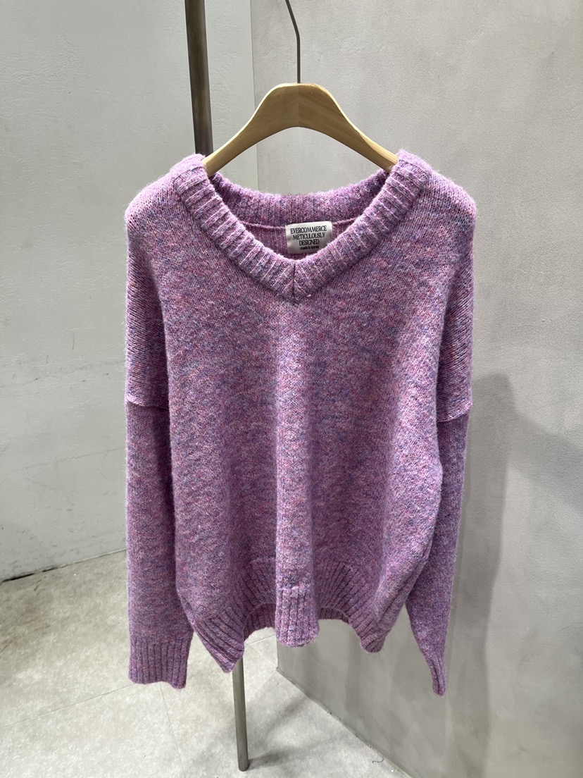 EVERCOMMERCE METICULOUSLY DESIGNED韓國直郵㊣女士新款時尚針織衫羊毛EVERCOMMERCE針織衫圖色4
