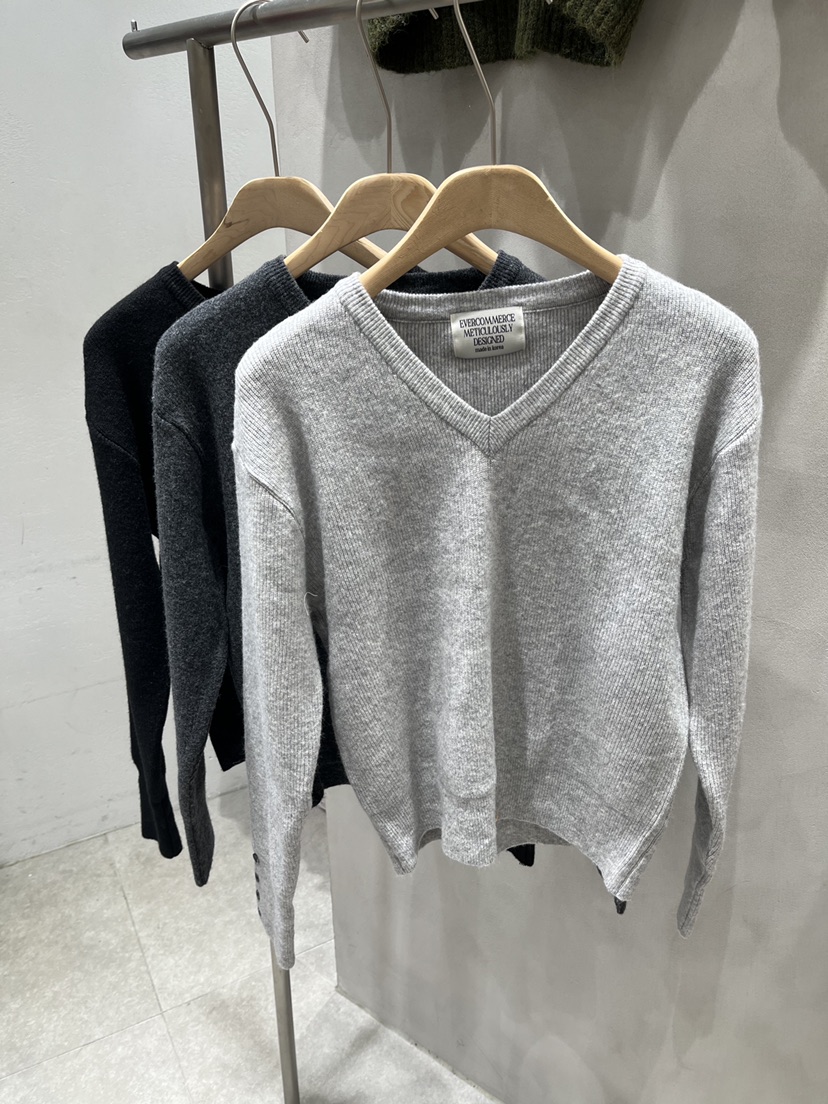 EVERCOMMERCE METICULOUSLY DESIGNED韓國直郵㊣女士新款25秋冬針織衫EVERCOMMERCE針織衫