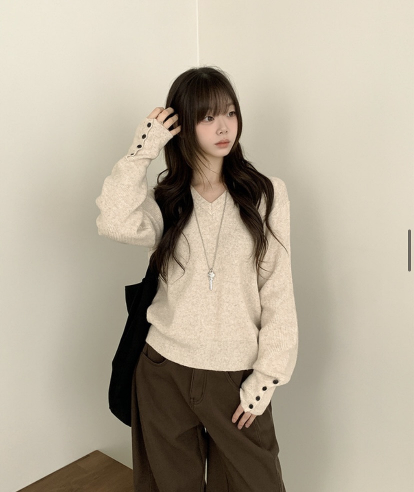 EVERCOMMERCE METICULOUSLY DESIGNED韓國直郵㊣女士新款25秋冬針織衫EVERCOMMERCE針織衫