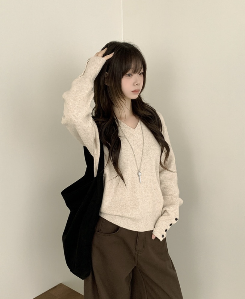 EVERCOMMERCE METICULOUSLY DESIGNED韓國直郵㊣女士新款25秋冬針織衫EVERCOMMERCE針織衫