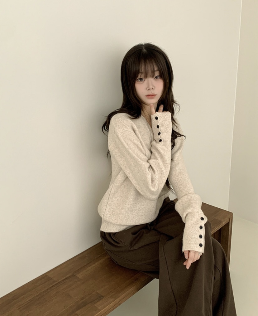 EVERCOMMERCE METICULOUSLY DESIGNED韓國直郵㊣女士新款25秋冬針織衫EVERCOMMERCE針織衫