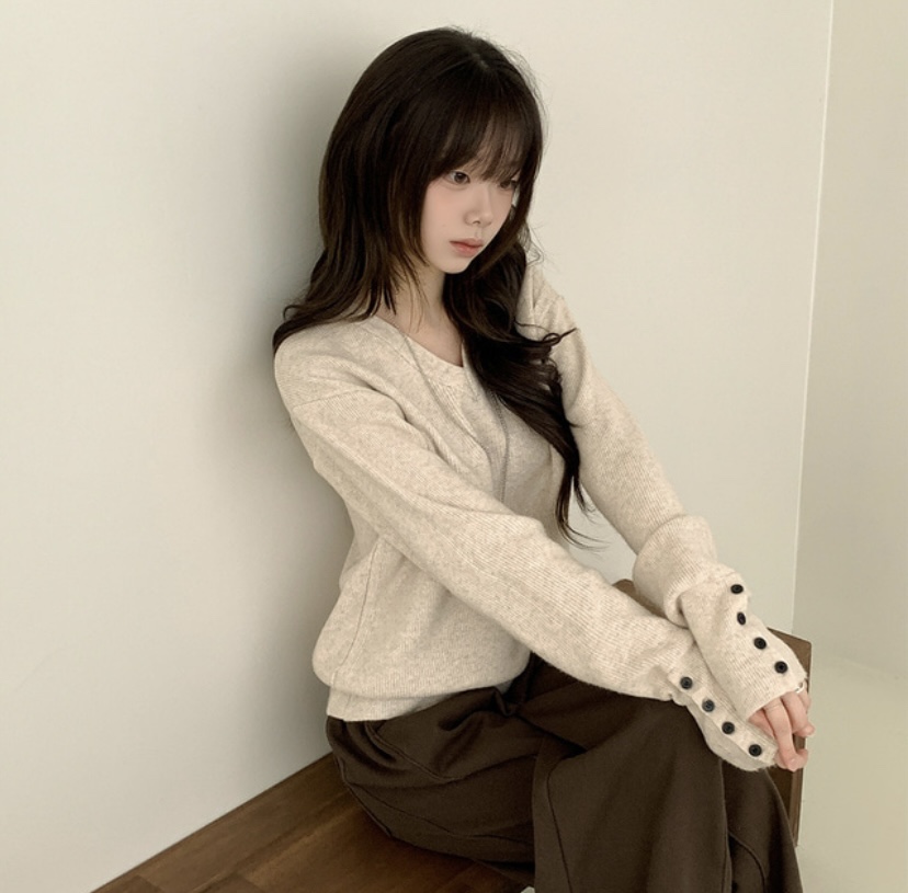 EVERCOMMERCE METICULOUSLY DESIGNED韓國直郵㊣女士新款25秋冬針織衫EVERCOMMERCE針織衫