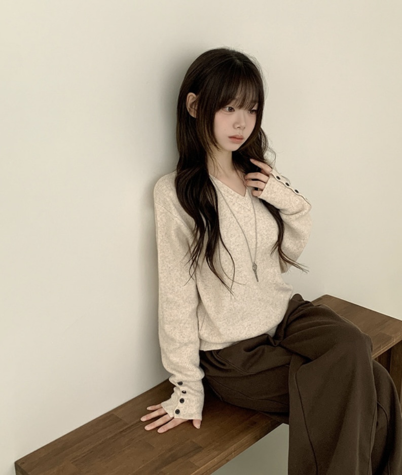 EVERCOMMERCE METICULOUSLY DESIGNED韓國直郵㊣女士新款25秋冬針織衫EVERCOMMERCE針織衫