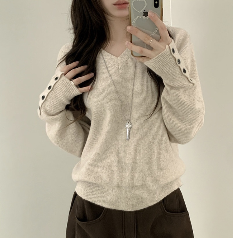 EVERCOMMERCE METICULOUSLY DESIGNED韓國直郵㊣女士新款25秋冬針織衫EVERCOMMERCE針織衫