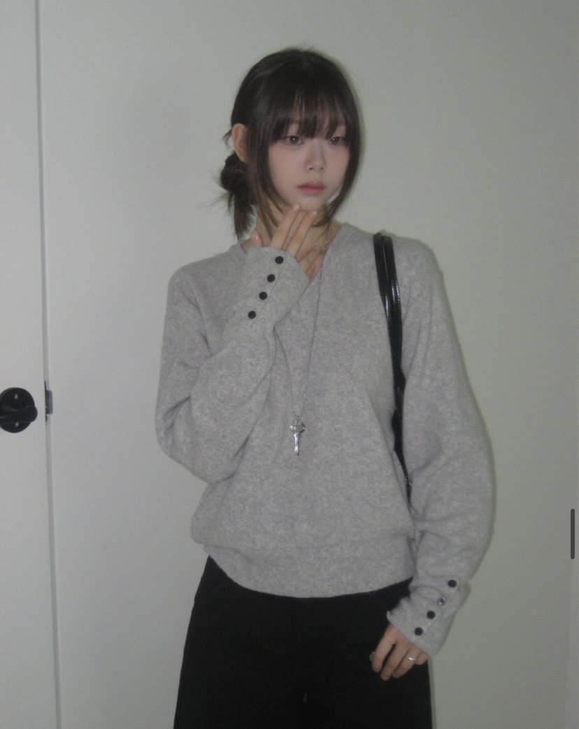 EVERCOMMERCE METICULOUSLY DESIGNED韓國直郵㊣女士新款25秋冬針織衫EVERCOMMERCE針織衫