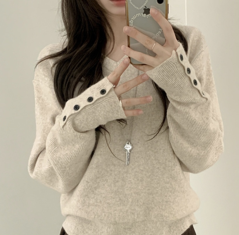 EVERCOMMERCE METICULOUSLY DESIGNED韓國直郵㊣女士新款25秋冬針織衫EVERCOMMERCE針織衫