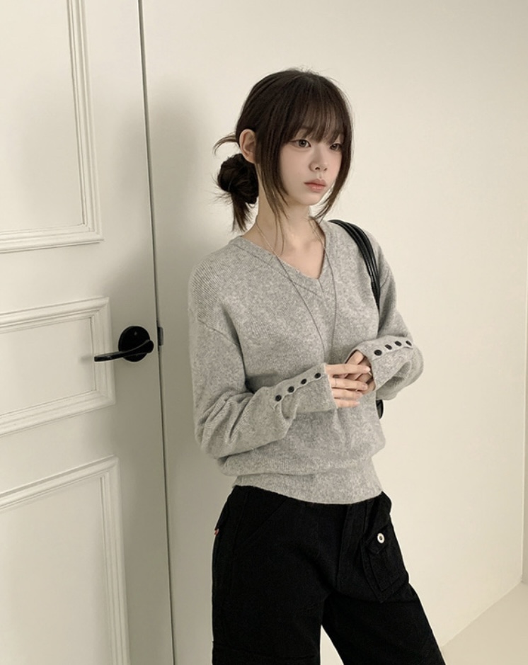 EVERCOMMERCE METICULOUSLY DESIGNED韓國直郵㊣女士新款25秋冬針織衫EVERCOMMERCE針織衫