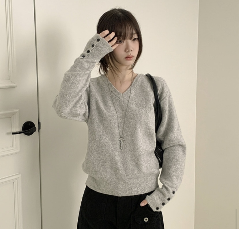 EVERCOMMERCE METICULOUSLY DESIGNED韓國直郵㊣女士新款25秋冬針織衫EVERCOMMERCE針織衫