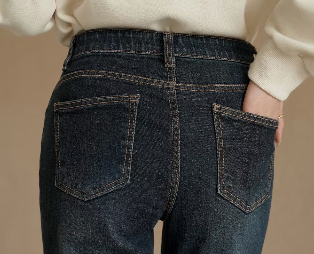 UB 40東大門㊣代購女裝新品25秋冬熱賣休閑推薦時尚牛仔褲UB 40牛仔褲