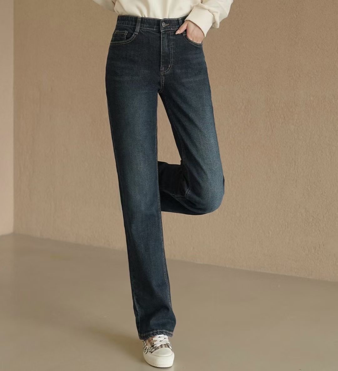 UB 40東大門㊣代購女裝新品25秋冬熱賣休閑推薦時尚牛仔褲UB 40牛仔褲圖色1