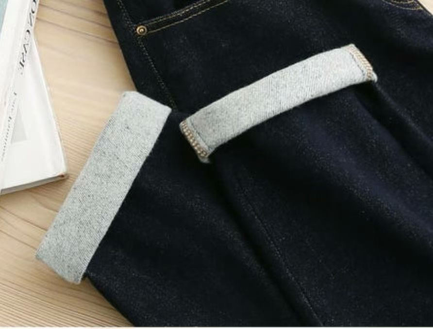 UB 40東大門㊣直郵女裝新品25秋冬職業時尚熱賣牛仔褲拉絨UB 40牛仔褲