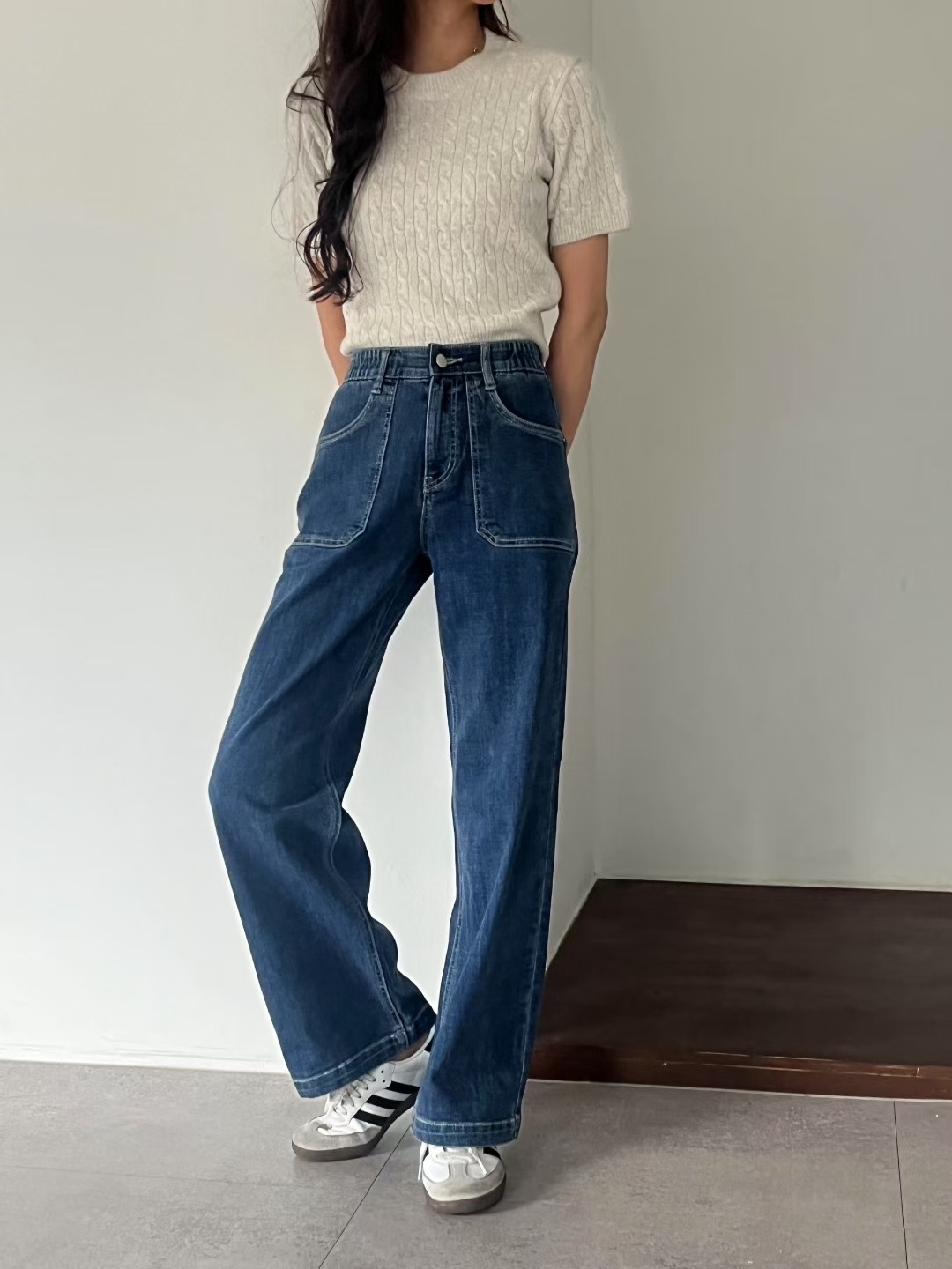 UB 40韓國直郵㊣女裝新品職業熱賣真品休閑人氣推薦牛仔褲UB 40牛仔褲