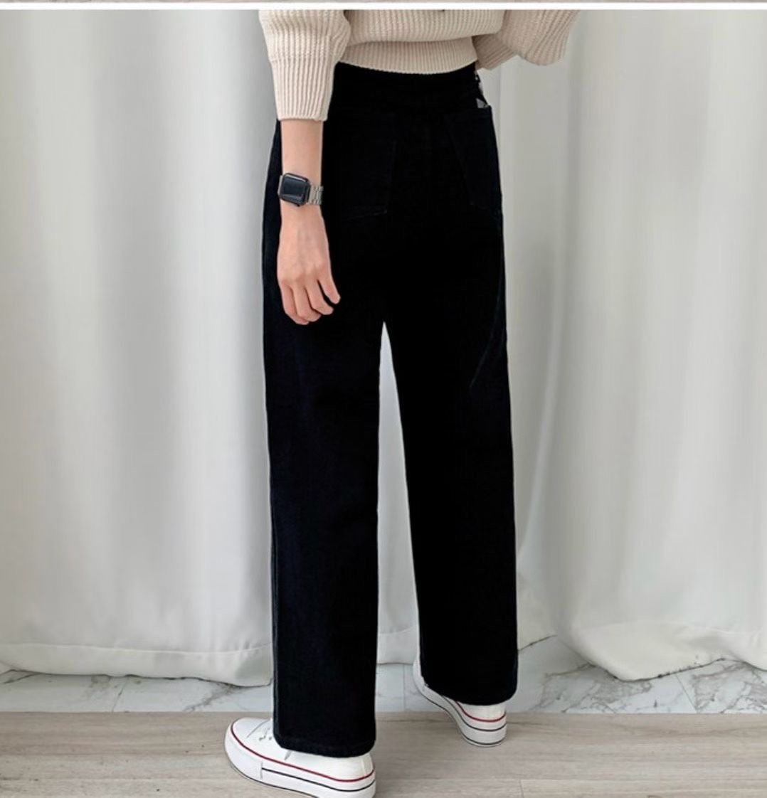 UB 40東大門㊣實拍女裝新款職業時尚推薦休閑25秋冬牛仔褲加絨UB 40牛仔褲