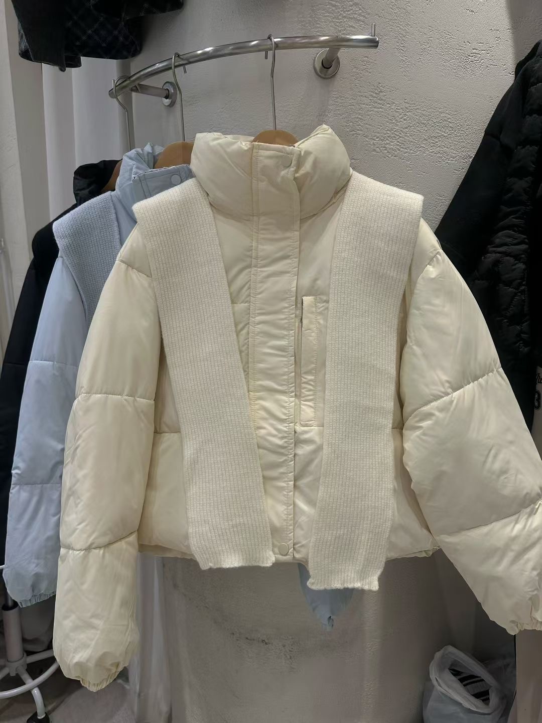 BLACK LADY東大門㊣代購女士新款時尚職業短款棉服不含披肩BLACK LADY短款棉服