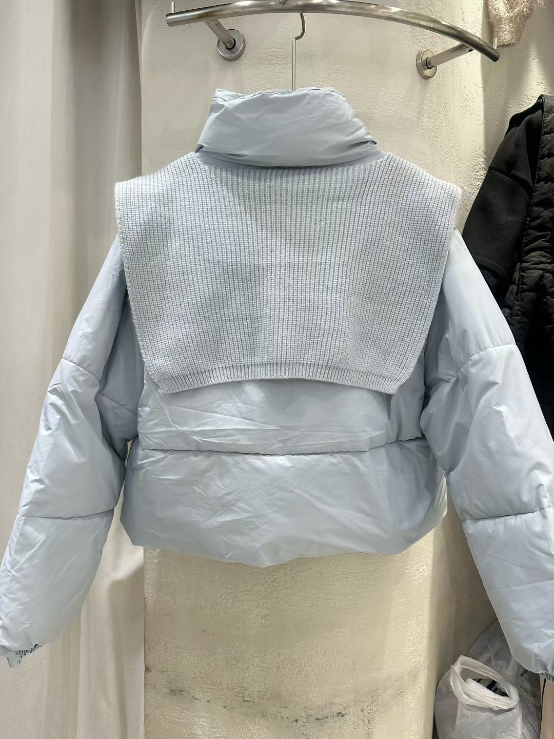 BLACK LADY東大門㊣代購女士新款時尚職業短款棉服不含披肩BLACK LADY短款棉服