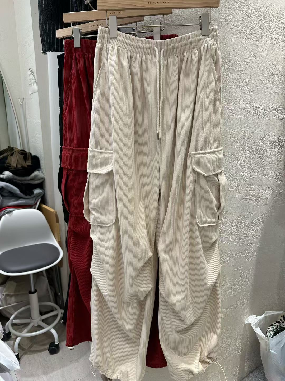 BLACK LADY韓國代購㊣女士新品真品熱賣時尚休閑人氣休閑褲BLACK LADY休閑褲