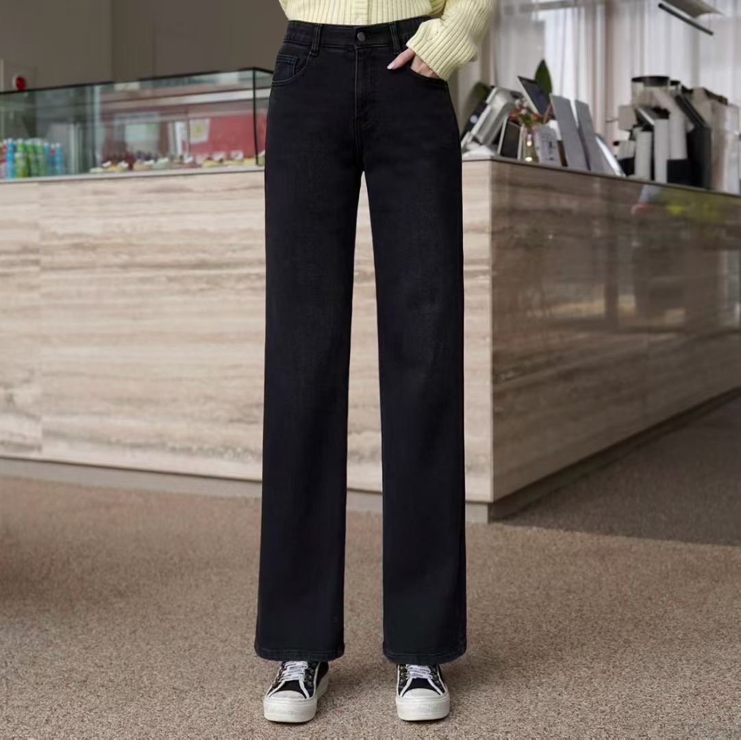 UB 40東大門㊣實拍女裝新款職業時尚推薦人氣熱賣牛仔褲加絨UB 40牛仔褲