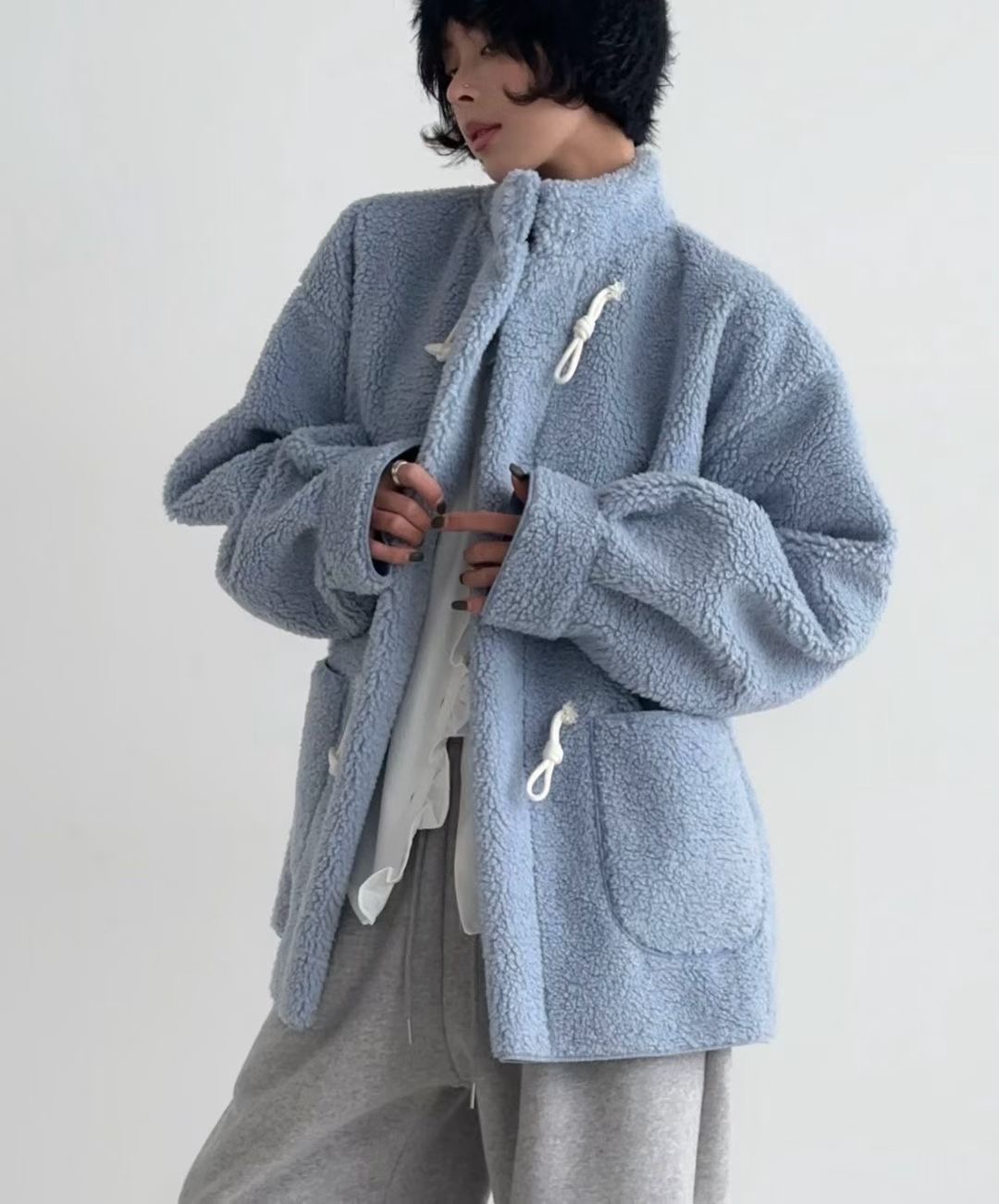 BLACK LADY東大門㊣代購女裝新款推薦休閑職業真品中長款大衣BLACK LADY中長款大衣